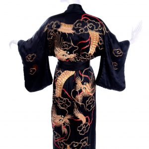 kimono soie dragon