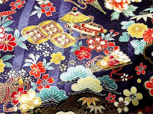 tissu kimono yuzen